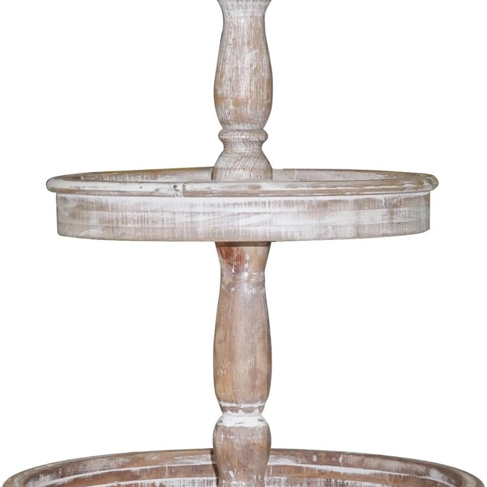 Decorative Trays - Two Tiered Tray Stand Rustic Decor Farmhouse 2 Tiered Tray Se